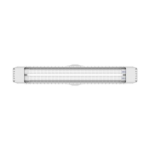 Luminária Sobrepor Taschibra Lumifácil 60cm C/ 2 Tubo Led 6500k Bivolt Branco