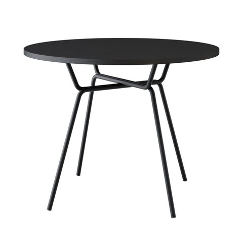 Mesa para Sala de Jantar Redonda Barcelona Preto/Tx