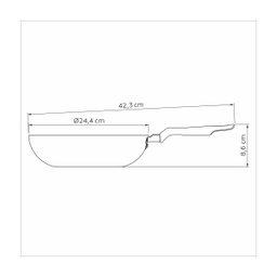 Frigideira Funda Tramontina 24cm Antiaderente Wok com Tampa - 6