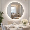 Ver imagem 7 de Espelho de LED Redondo para Banheiro Touch 3 Cores com Desembaçador 80cm Bivolts
