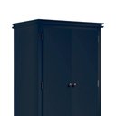 Ver imagem 3 de Guarda Roupa Solteiro 2 Portas e 2 Gavetas Manchester 2054 Linz Móveis - Azul Petróleo