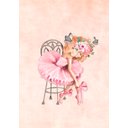 Ver imagem 2 de Kit 2 Quadros Aquarela Bailarinas