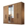 Guarda Roupa Casal com Espelho 6 Portas 4 Gavetas Cairo Novo Horizonte - 3
