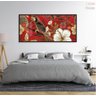 Quadro Decorativo 130x60 Sala Quarto Arte Arara E Flores 1 - 5