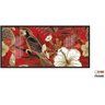 Quadro Decorativo 130x60 Sala Quarto Arte Arara E Flores 1 - 2
