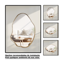 Ver mais imagens de Espelho Orgânico Boreal com Borda em Lamina Madeira Natural