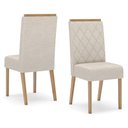 Ver imagem 5 de Mesa de Jantar Natali 160 C. Vidro 6 Cad. Nina Linho - Henn