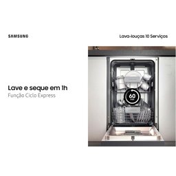 Lava-louças Samsung 10 Serviços Limpeza Silenciosa Black Inox DW50C6070FG Lava-louças Samsung 10 - 9