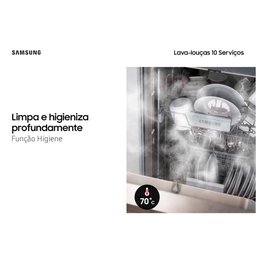 Lava-louças Samsung 10 Serviços Limpeza Silenciosa Black Inox DW50C6070FG Lava-louças Samsung 10 - 7