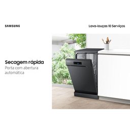 Lava-louças Samsung 10 Serviços Limpeza Silenciosa Black Inox DW50C6070FG Lava-louças Samsung 10 - 5