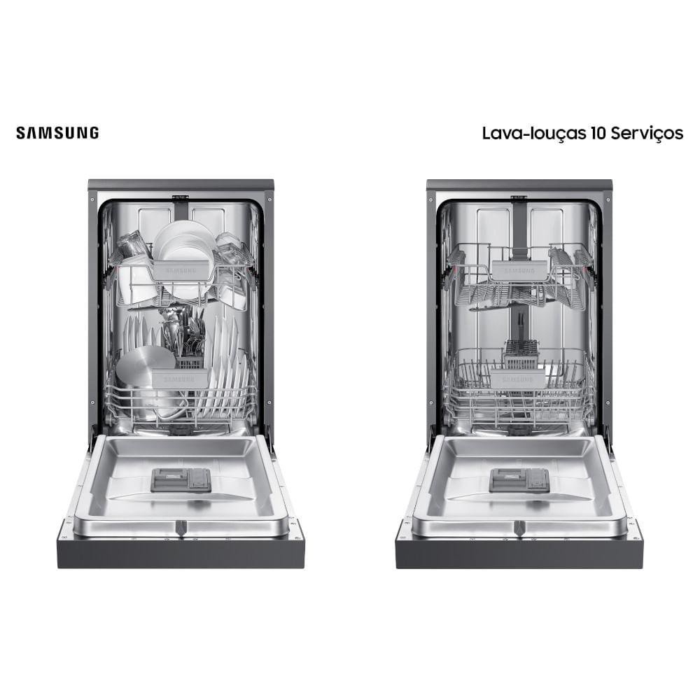 Lava-louças Samsung 10 Serviços Limpeza Silenciosa Black Inox DW50C6070FG Lava-louças Samsung 10 - 3
