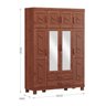 Guarda Roupa Modulado com Espelho 8 Portas 2 Gavetas Cobre Finestra - 4