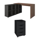 Ver imagem 1 de Conjunto Escritório Home: Escrivaninha 6080+ Gaveteiro 5671