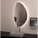 Ver imagem 1 de Kit 2 Espelhos Orgânico com Led Amarelo 60x40 com Fonte Bivolt Amarelo