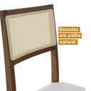 Ver mais imagens de Conjunto Mesa de Jantar Tampo Vidro e MDF 1,80m e 6 Cadeiras Tiê CabeCasa MadeiraOriginals Marrom