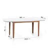 Conjunto Mesa de Jantar Tampo Vidro e MDF 1,80m e 6 Cadeiras Tiê CabeCasa MadeiraOriginals - 2