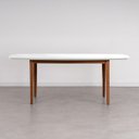Ver imagem 1 de Conjunto Mesa de Jantar Tampo Vidro e MDF 1,80m e 6 Cadeiras Tiê CabeCasa MadeiraOriginals Marrom