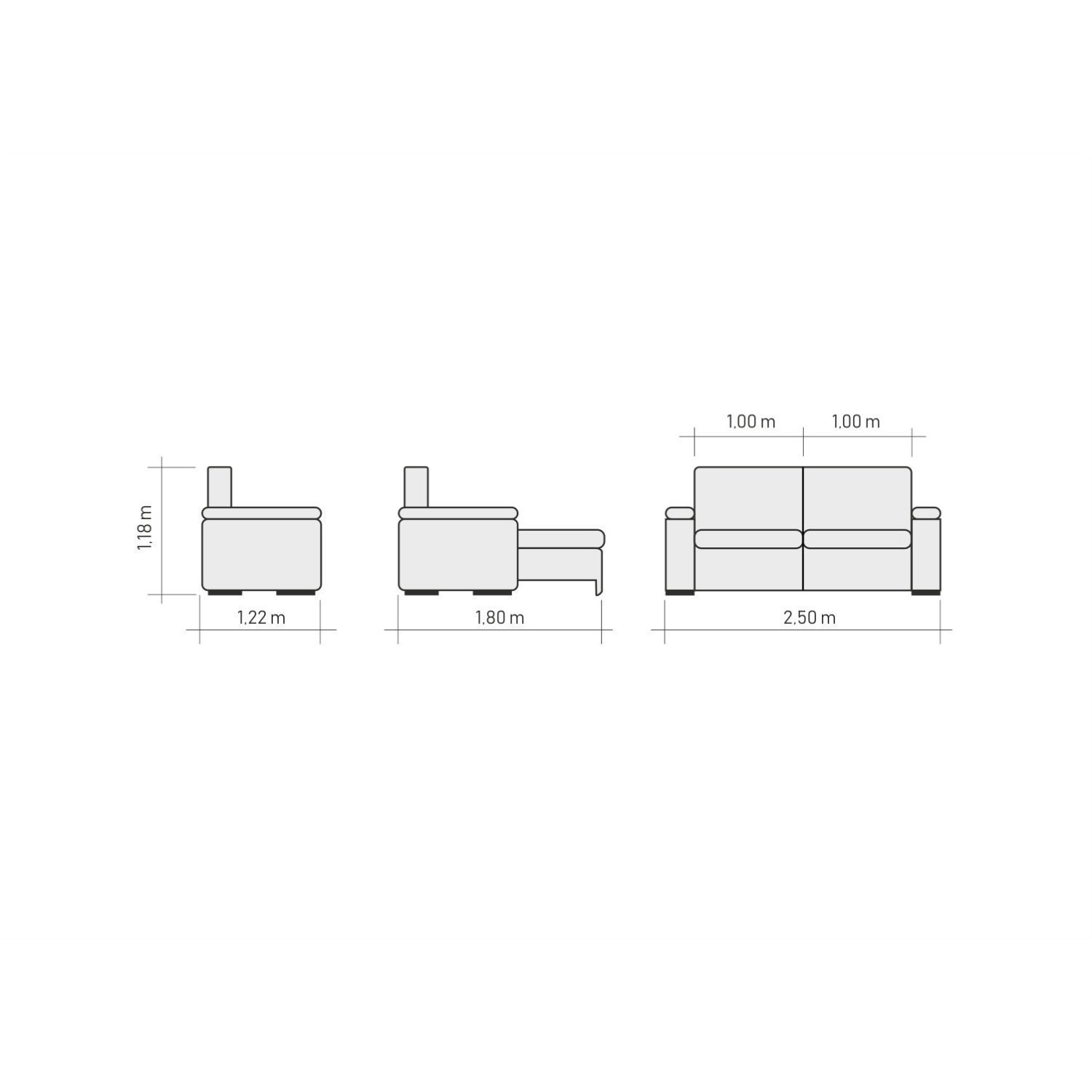 Sofá Retrátil e Reclinável 5 Lugares 250cm Espresso Móveis - 5