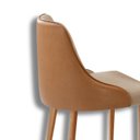Ver imagem 7 de Conjunto para Sala de Jantar Mesa Sarah em Madeira Tampo 180cm com Vidro e 6 Cadeiras Roma Marrom/Ca