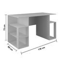 Ver imagem 3 de Mesa Gamer Somalia Branco Casa Moderna