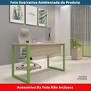Ver imagem 2 de Mesa Escritório P25 Tub Pandin 170cm (larg) X 70cm (prof) Tampo Mdp Casablanca Pé Aço Tubular