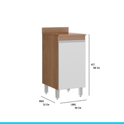 Cozinha de Canto Completa Modulada com Bancada Ilha Gourmet A04S - 6 Cozinha de Canto Completa Modulada com Bancada Ilha Gourmet A04S - 6