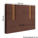 Ver imagem 4 de Cabeceira Queen 158 cm Veron Veludo Terracota Soon