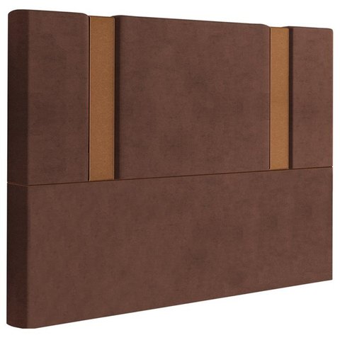 Cabeceira Queen 158 cm Veron Veludo Terracota Soon