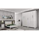 Ver imagem 5 de Guarda Roupa Casal MDP Dakar 6PTS 6GAV Branco