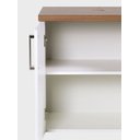 Ver imagem 5 de Gabinete para Banheiro 60cm Mdf Freijo com Branco Paris - On Móveis