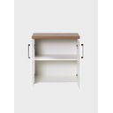 Ver imagem 4 de Gabinete para Banheiro 60cm Mdf Freijo com Branco Paris - On Móveis