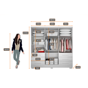 Ver imagem 3 de Guarda-Roupa Casal MDP com Espelho 6 Portas 6 Gavetas Dakar
