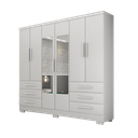 Ver imagem 2 de Guarda-Roupa Casal MDP com Espelho 6 Portas 6 Gavetas Dakar