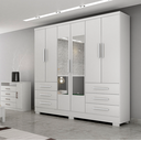 Ver imagem 1 de Guarda-Roupa Casal MDP com Espelho 6 Portas 6 Gavetas Dakar