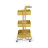 Carrinho Multiuso - Dourado Matte (3 Prateleiras) - 3