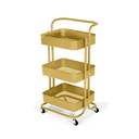 Ver imagem 1 de Carrinho Multiuso - Dourado Matte (3 Prateleiras)