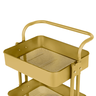 Carrinho Multiuso - Dourado Matte (3 Prateleiras) - 2