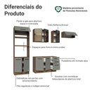 Ver imagem 3 de Cozinha Completa Agata 9 Portas 3 Gavetas MDP 270cm Cinza Madesa