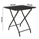 Ver imagem 3 de Jogo Mesa Preto Dobravel C/ 4 Cadeiras Dobravel Preto