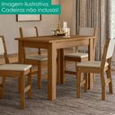 Ver imagem 5 de Mesa de Jantar Tampo sem Vidro 4 Lugares 108x68 cm Bellagio Carvalho Poliman