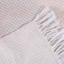 Ver imagem 6 de Manta para Sofá com Franja Grid 2,10m Jacquard Palha
