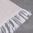 Ver imagem 4 de Manta para Sofá com Franja Grid 2,10m Jacquard Palha