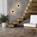 Ver imagem 3 de Arandela Balizador Disco Sobrepor Pt Led 6w Branco Quente Delis St2890