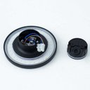 Ver imagem 7 de Arandela Balizador Disco Sobrepor Pt Led 6w Branco Quente Delis St2890