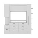 Ver imagem 4 de Conjunto de Guarda-roupa Modulado Viena 2 Portas 8 Gavetas 3 Peças Yescasa