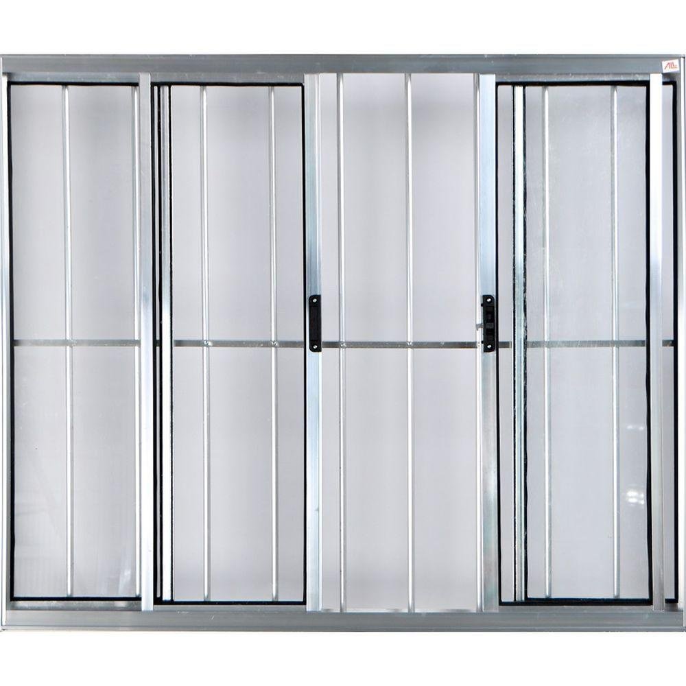Vitro de Alumínio 4 Folhas 1,00 X 2,00 com Grade Brilhante - 3