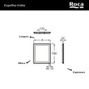 Ver imagem 3 de Espelheira LED 100x70cm Iridia Prata