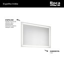 Ver imagem 2 de Espelheira LED 100x70cm Iridia Prata