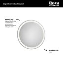 Ver imagem 2 de Espelheira LED 80cm Iridia Round Prata