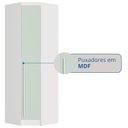 Ver mais imagens de Guarda Roupa de Canto Oblíquo Modulado 1 Porta Branco e Pistache Line Infinity